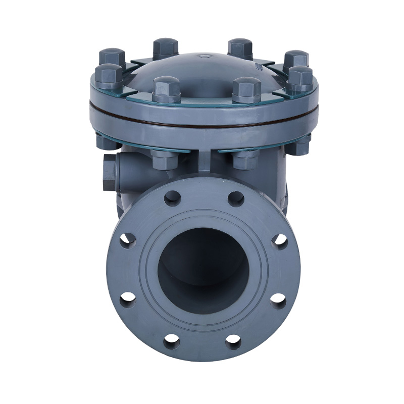 صمام فحص من النوع المتأرجح PVC-C H44F-10V DN15-300 GB قياسي