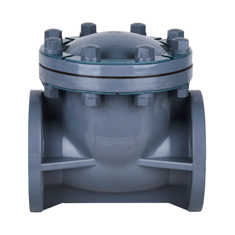 صمام فحص من النوع المتأرجح PVC-C H44F-10V DN15-300 1/2'-12' معيار ANSI