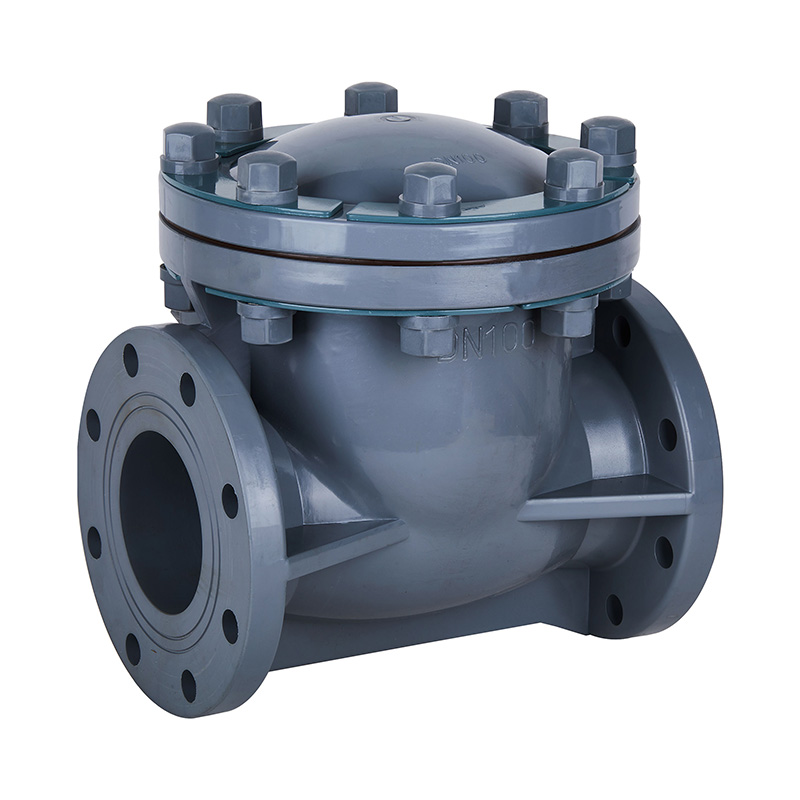 صمام فحص من النوع المتأرجح PVC-C H44F-10V DN15-300 1/2'-12' معيار ANSI