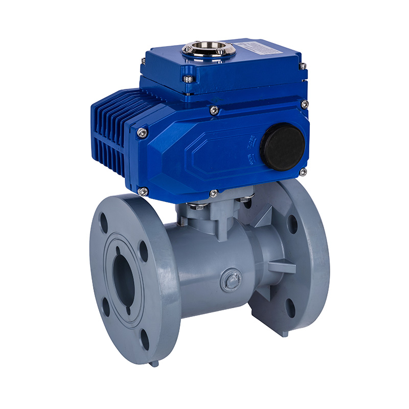 صمام كروي ذو شفة كهربائية PVC-C D941F-10V DN20-300 20A-300A JIS Standard