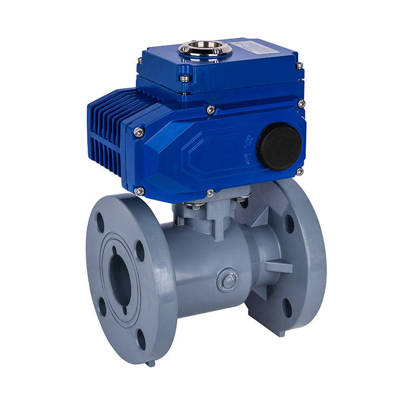 صمام كروي ذو شفة كهربائية PVC-C D941F-10V DN15-300 GB قياسي صمام كروي ذو شفة كهربائية PVC-C D941F-10V DN15-300 GB قياسي