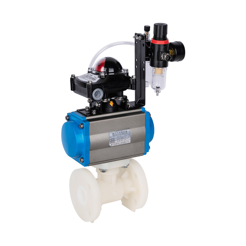 صمام كروي ذو شفة هوائية PVDF Q641F-10F DN15-300 GB قياسي صمام كروي ذو شفة هوائية PVDF Q641F-10F DN15-300 GB قياسي